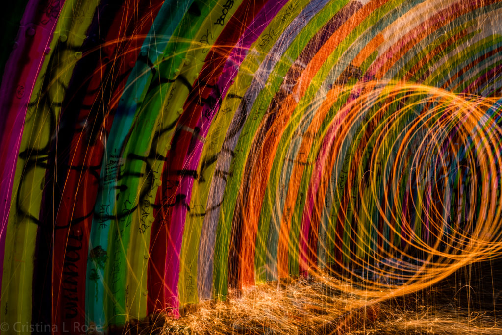 Steel Wool Graffiti Tunnel